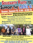 LANL 6 solidarity party flyer